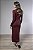 Vestido Midi Transpassado Manga Longa com Fenda - Imagem 10