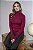 Blusa Tricot Feminina Gola Rolê com Botões no Punho - Imagem 14