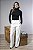 Blusa Tricot Feminina Gola Rolê com Botões no Punho - Imagem 6