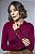 Blusa Tricot Feminina Gola Redonda com Botões no Punho - Imagem 9