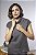 Blusa Feminina Assimétrica com Gola e Abertura Lateral - Imagem 4
