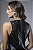 Vestido Midi Evasê em PU com Recortes - Imagem 4