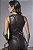 Vestido Midi Evasê em PU com Recortes - Imagem 9