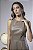 Vestido Midi Evasê em PU com Recortes - Imagem 16