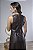Vestido Midi Evasê em PU com Recortes - Imagem 11