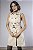 Vestido Trench Coat Sem Manga Curto com Cinto e Botões - Imagem 3