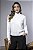 Blusa Tricot Modal Feminina Textura Geométrica com Gola - Imagem 1