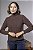 Blusa Tricot Modal Feminina Frente Texturizada com Gola - Imagem 2