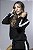 Blusa Tricot Texturizada com Listra Contrastante e Capuz Feminina - Imagem 12