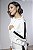 Blusa Tricot Texturizada com Listra Contrastante e Capuz Feminina - Imagem 9