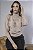 Blusa Tricot Curta Texturizada Feminina Manga Morcego Gola Alta - Imagem 11