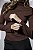 Blusa Feminina Manga Longa Gola Alta com Nervuras - Imagem 10