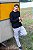Blusa Tricot Canelado Masculina Raglan Gola Redonda - Imagem 3