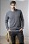 Blusa Tricot Texturizada Masculina Decote Redondo - Imagem 4