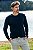 Blusa Tricot Texturizada Masculina Decote Redondo - Imagem 1
