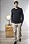 Blusa Tricot Masculina em Algodão Decote Redondo Manga Longa - Imagem 5