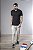 Calça Reta Masculina Cós com Elástico e Bolso Faca - Imagem 1