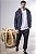 Calça Jogger Masculina Malha Texturizada com Bolsos e Zíperes - Imagem 4