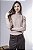 Blusa Tricot Canelada Manga Morcego Feminina com Gola - Imagem 7