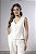 Blusa Peplum Decote V Feminina Texturizada Com Recortes - Imagem 9