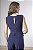 Blusa Peplum Decote V Feminina Texturizada Com Recortes - Imagem 4