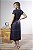 Vestido Midi Em Linho Com Faixa Recortes E Pespontos - Imagem 12