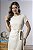 Vestido Midi Em Linho Com Faixa Recortes E Pespontos - Imagem 17