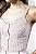 Blusa Cropped Listrada Com Alça Lastex E Ziper Metal - Imagem 5