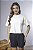 Blusa Curta Feminina Manga Curta Com Detalhe Dobrado - Imagem 6