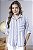 Camisa Listrada Feminina Manga 7/8 Com Martingale - Imagem 9