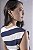 Blusa Sem Manga Listrada Assimétrica Feminina - Imagem 8