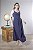 Vestido Longo Com Recortes E Alça Franzida - Imagem 2