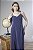 Vestido Longo Com Recortes E Alça Franzida - Imagem 4