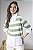 Blusa Listrada Feminina Com Gola E Detalhe Camisa - Imagem 19