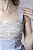 Blusa Curta Com Alça E Zíper Feminina Com Detalhe Em Renda Bordada - Imagem 3