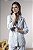 Blazer Alfaiataria Feminino Alongado Em Linho Com Martingale - Imagem 6
