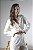 Blazer Alfaiataria Feminino Alongado Em Linho Com Martingale - Imagem 12
