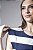Vestido Midi Listrado Com Amarração E Abertura Lateral - Imagem 5
