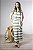 Vestido Midi Listrado Com Amarração E Abertura Lateral - Imagem 9