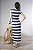 Vestido Midi Listrado Com Amarração E Abertura Lateral - Imagem 2