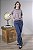Blusa T-Shirt Feminina Listrada Gola Redonda - Imagem 1