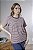Blusa T-Shirt Feminina Listrada Gola Redonda - Imagem 3