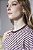 Blusa T-Shirt Feminina Listrada Gola Redonda - Imagem 4