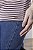 Blusa T-Shirt Feminina Listrada Gola Redonda - Imagem 6