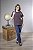 Blusa T-Shirt Feminina Listrada Gola Redonda - Imagem 10