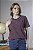 Blusa T-Shirt Feminina Listrada Gola Redonda - Imagem 15
