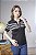 Blusa Polo Tricot Feminina Listrada Com Botões Dourado - Imagem 15