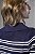 Blusa Polo Tricot Feminina Listrada Com Botões Dourado - Imagem 7