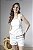 Blusa Ajustada Feminina Com Recortes E Decote Quadrado - Imagem 8