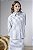 Camisa Feminina Listrada Manga Longa Com Martingale - Imagem 3